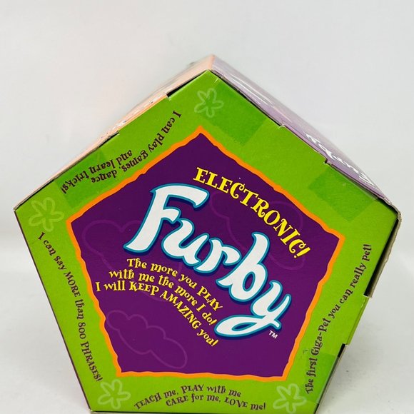 Furby Zebra Black/White Stripes 70-800 Blue Eyes 1998 Factory Sealed NEW - Picture 7 of 9